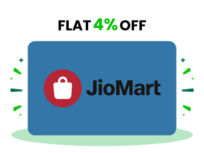 Flat 4% instant off on purchase of Reliance Jio Mart E-Gift (Instant Voucher)