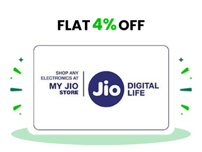 Flat 4% instant off on purchase of My Jio Store E-Gift(Instant Voucher)