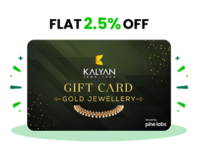 Flat 3.5% instant off on purchase of Kalyan Gold Jewellery E-Gift(Instant Voucher)