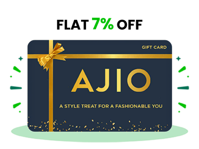 Flat 7% instant off on purchase of AJIO E-Gift(Instant Voucher)