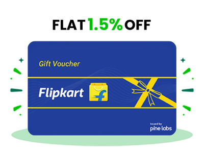 Flat 1.5% instant off on purchase of Flipkart E-Gift Voucher