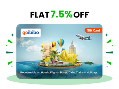 Flat 7.5% instant off on purchase of Goibibo Generic E-Gift Card (Instant Voucher)