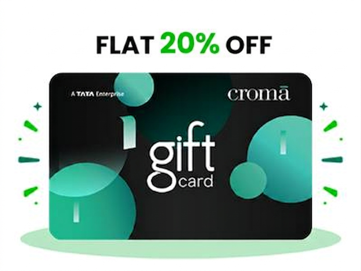 Flat 20% Off on Croma E-Gift Card - Only on App
