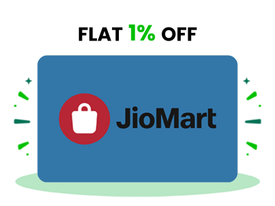 Flat 1% instant off on purchase of Reliance Jio Mart E-Gift (Instant Voucher)
