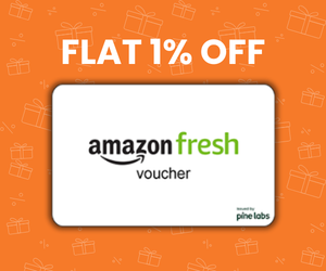 Flat 1% instant off on purchase of Amazon Fresh E-Gift Card (Instant Voucher)