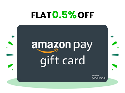 Flat 0.5% instant off on purchase of Amazon Pay