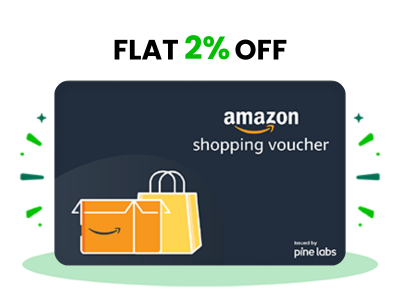 Flat 2% instant off on purchase of Amazon Shopping Voucher