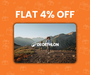 Flat 4% off on purchase of Decathlon E-Gift Card