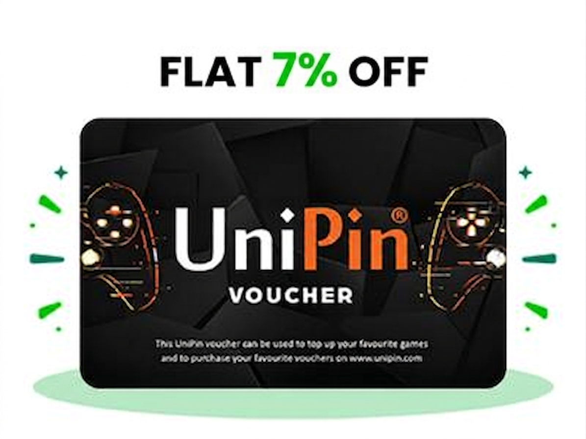 Flat 7% instant off on purchase of Unipin E-Gift (Instant Voucher)