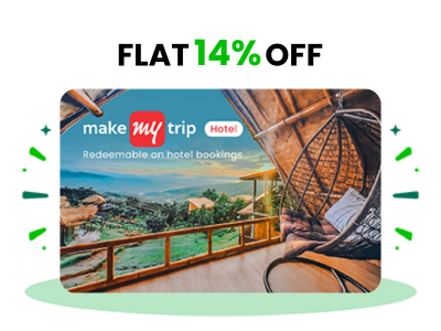 Flat 14% Off on MakeMyTrip Hotel E-Gift Card