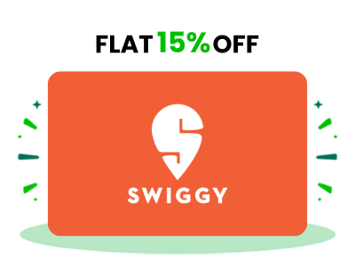 Flat 15% instant off on purchase of Swiggy Instamart E-Gift(Instant Voucher)