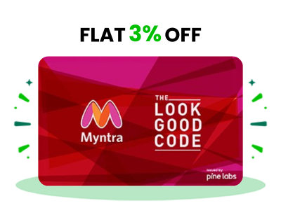 Flat 3% instant off on purchase on Myntra E-Gift (Instant Voucher)