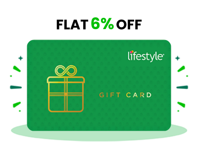 Flat 6% instant off on purchase of Lifestyle E-Gift (Instant Voucher)