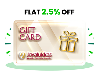 Flat 2.5% instant off on purchase of Joyalukkas Pure Gold E-Gift (Instant Voucher)