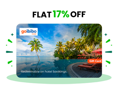 Flat 17% instant off on purchase of Goibibo Hotel E-Gift Card