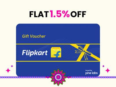 Flat 1.5% instant off on purchase of Flipkart E-Gift Voucher
