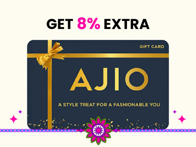 Get Flat 8% extra on purchase of AJIO E-Gift Card