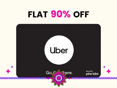 Flat 4% instant off on purchase of Uber E-Gift Card