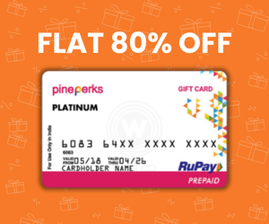 Flat 80% instant off on purchase of PinePerks Rupay Generic E-Gift Card