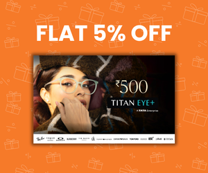 Flat 4% instant off on purchase of Titan Eye Plus E-Gift Card (Instant Voucher)