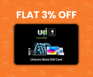 Flat 3% instant off on purchase of Unicorn E-Gift Card (Instant Voucher)