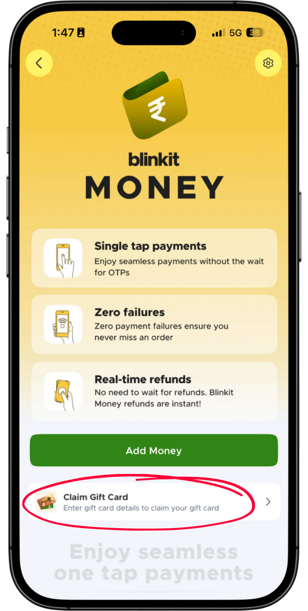 Step 2 - Claim Gift Card