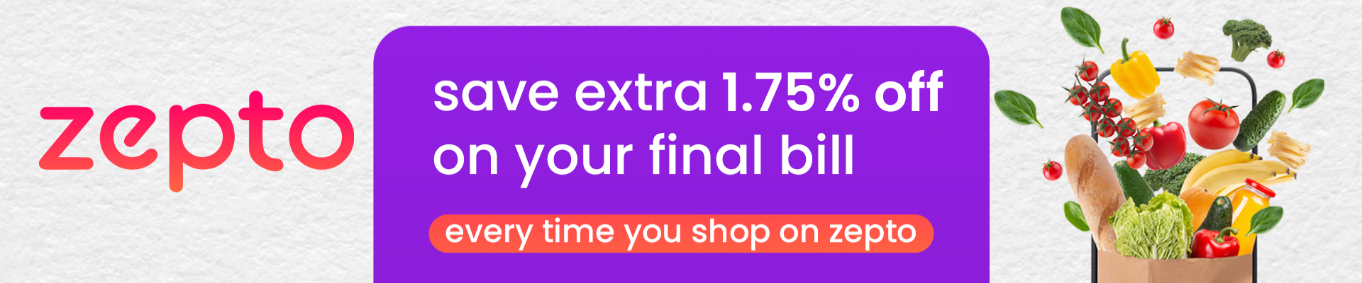 Zepto Gift Card Banner